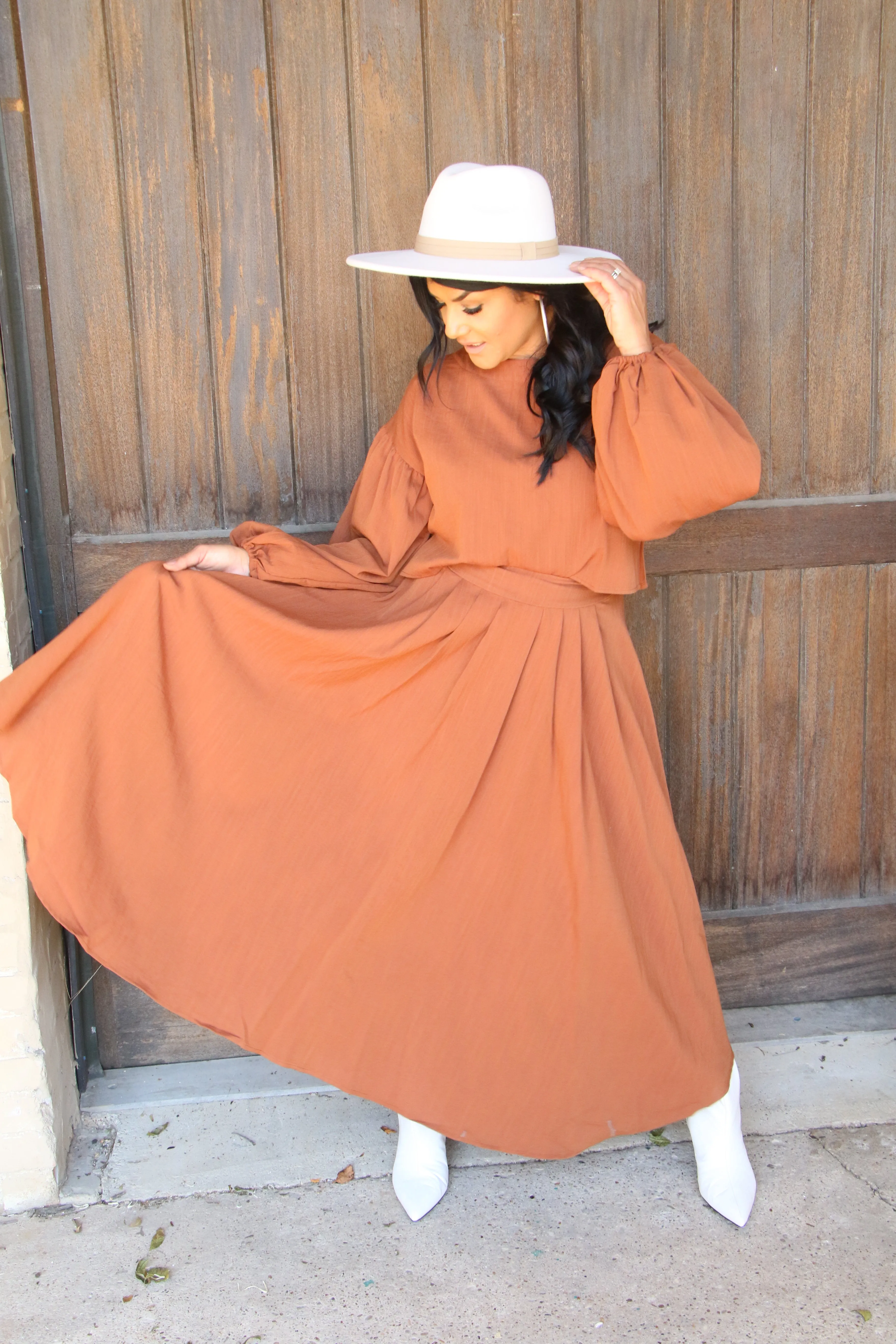 10103 BROWN SKIRT
