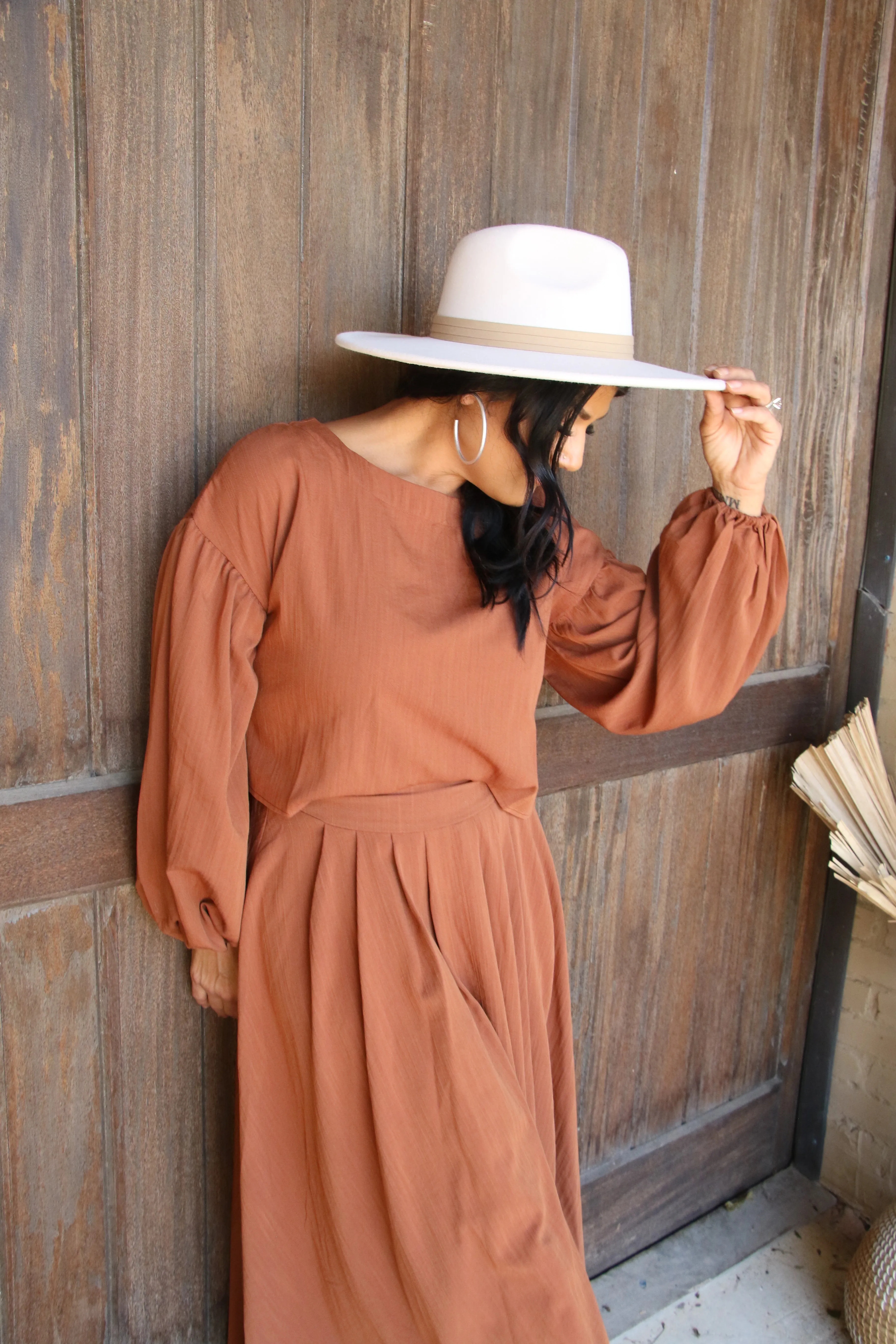 10103 BROWN SKIRT