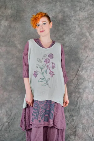 1196 Linen Tank Eucalyptus-P