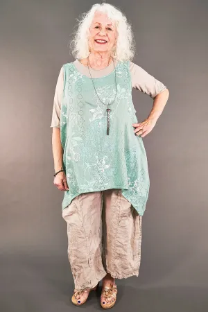 1196 Linen Tank Mint-P