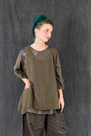1196 Striped Layer Vest Ground-U