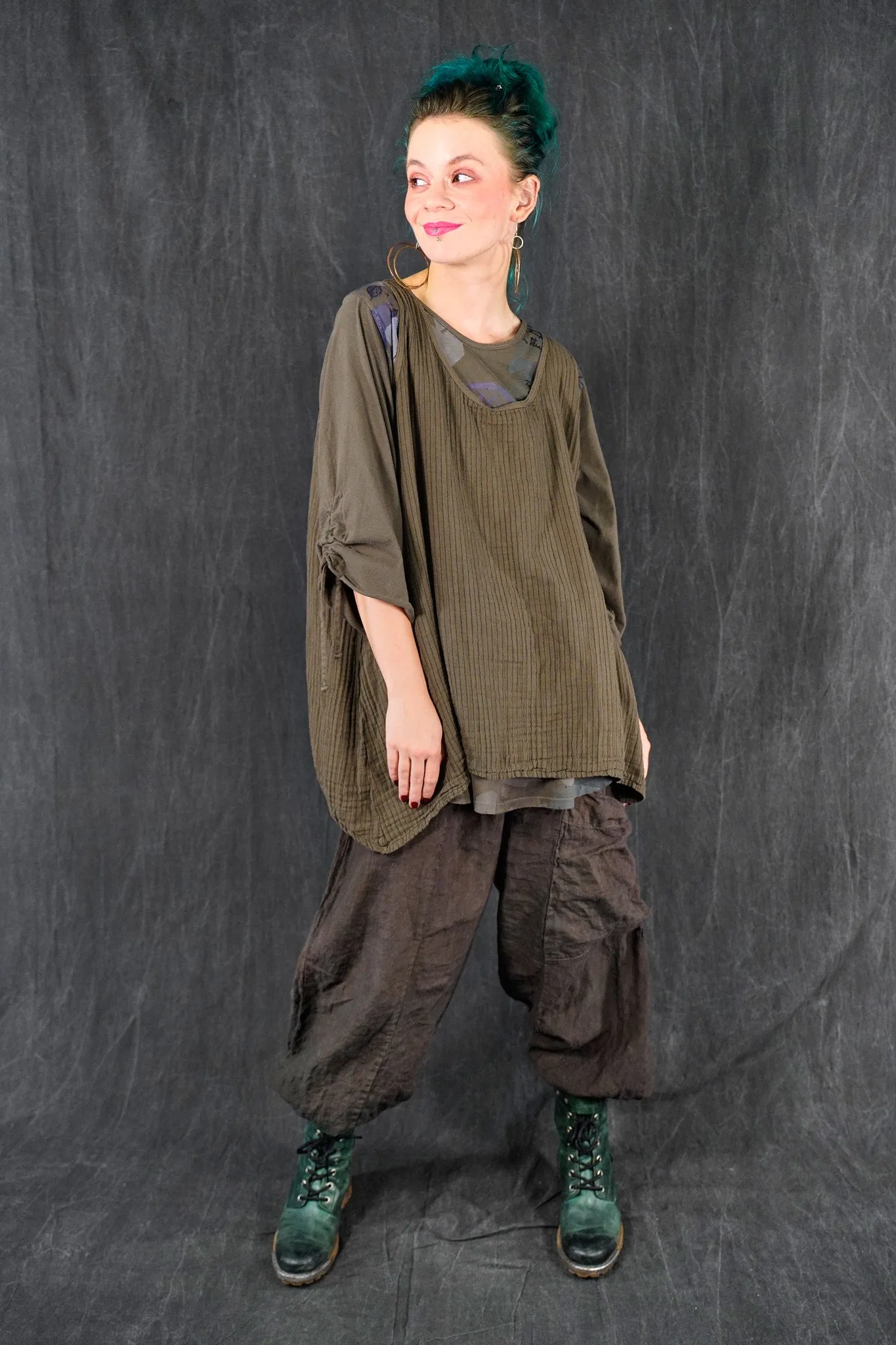 1196 Striped Layer Vest Ground-U