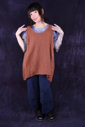 1196 Striped Layer Vest Tiger Lily-U