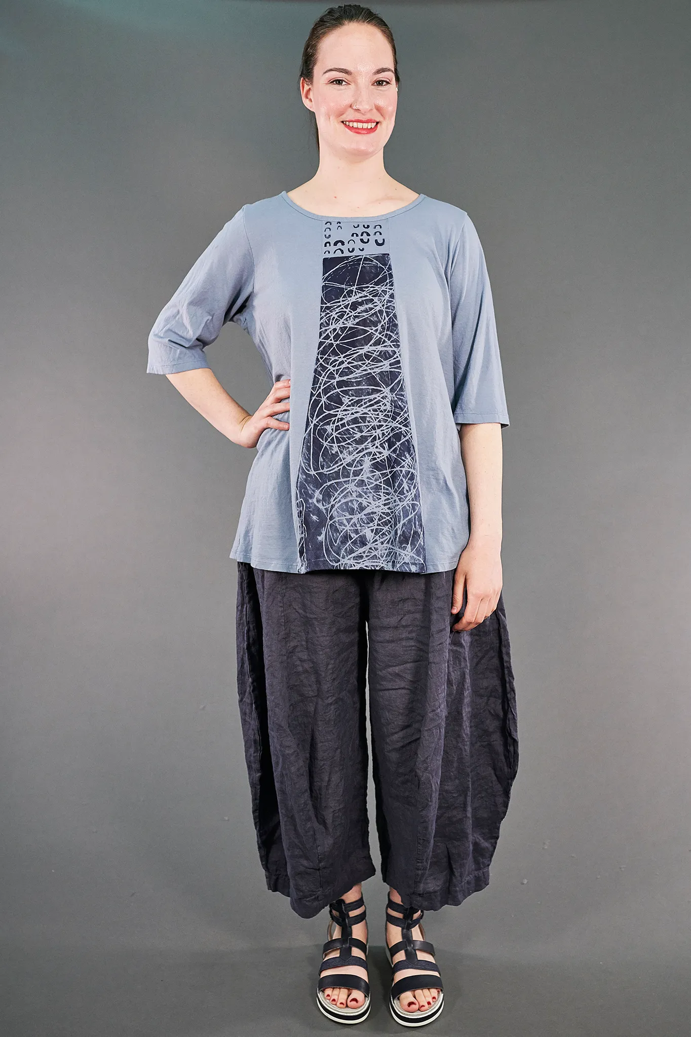 1207 Sunny Day Top Summer Blue-P
