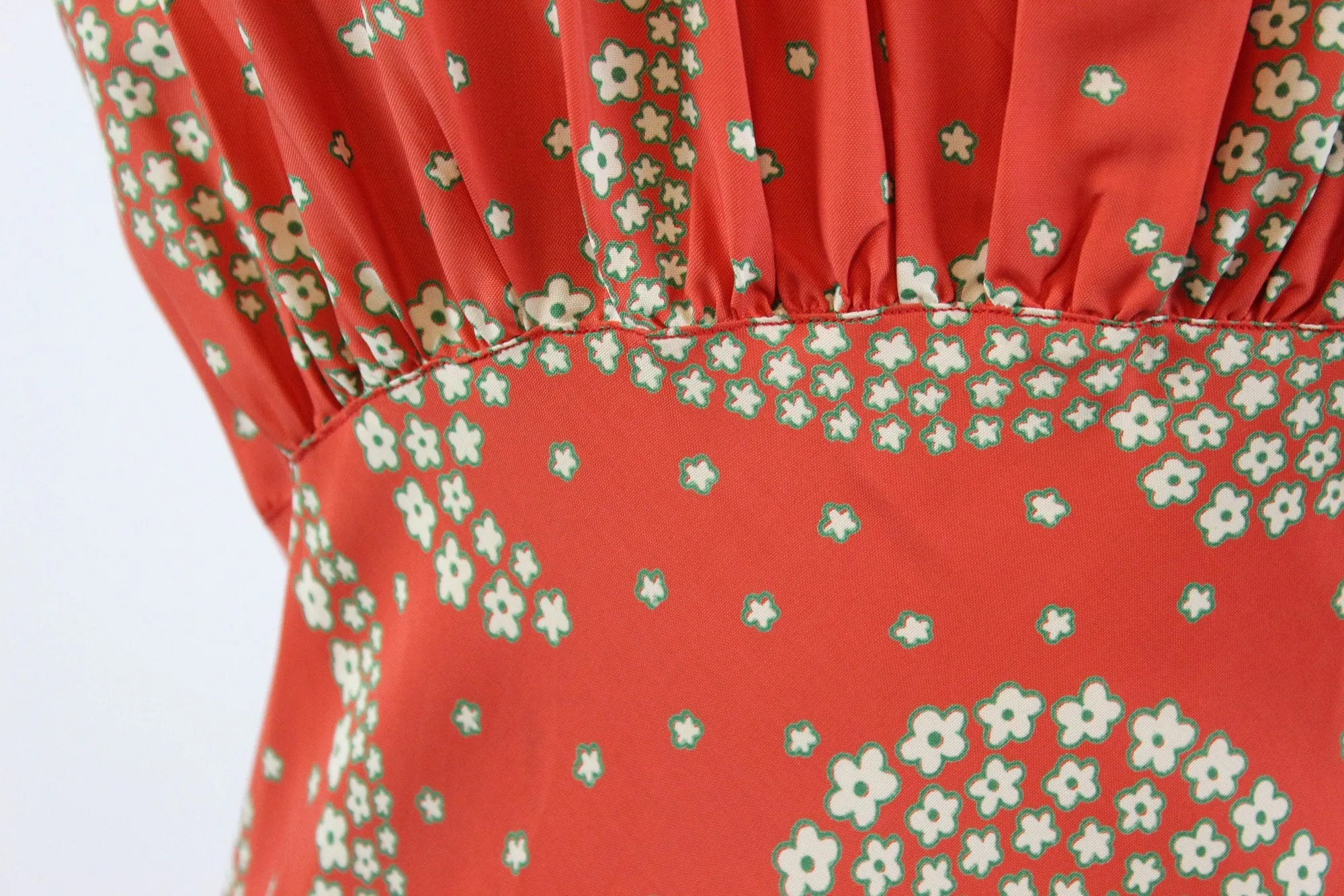1930s FLORAL BIAS gown dress nightgown small medium | new fall