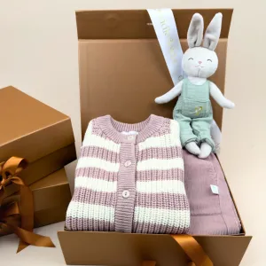 2 pc Gift Bundle - Mallow Chunky Sweater   Corduroy Pants & FREE Toy