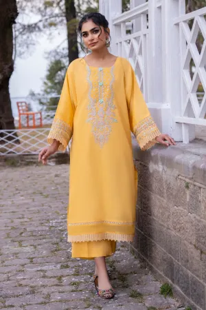2 PC Unstitched | Embroidered Lawn Shirt   Trouser