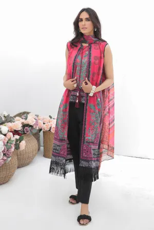 2 Piece - Digital Printed Lawn Suit U0393 (S0)