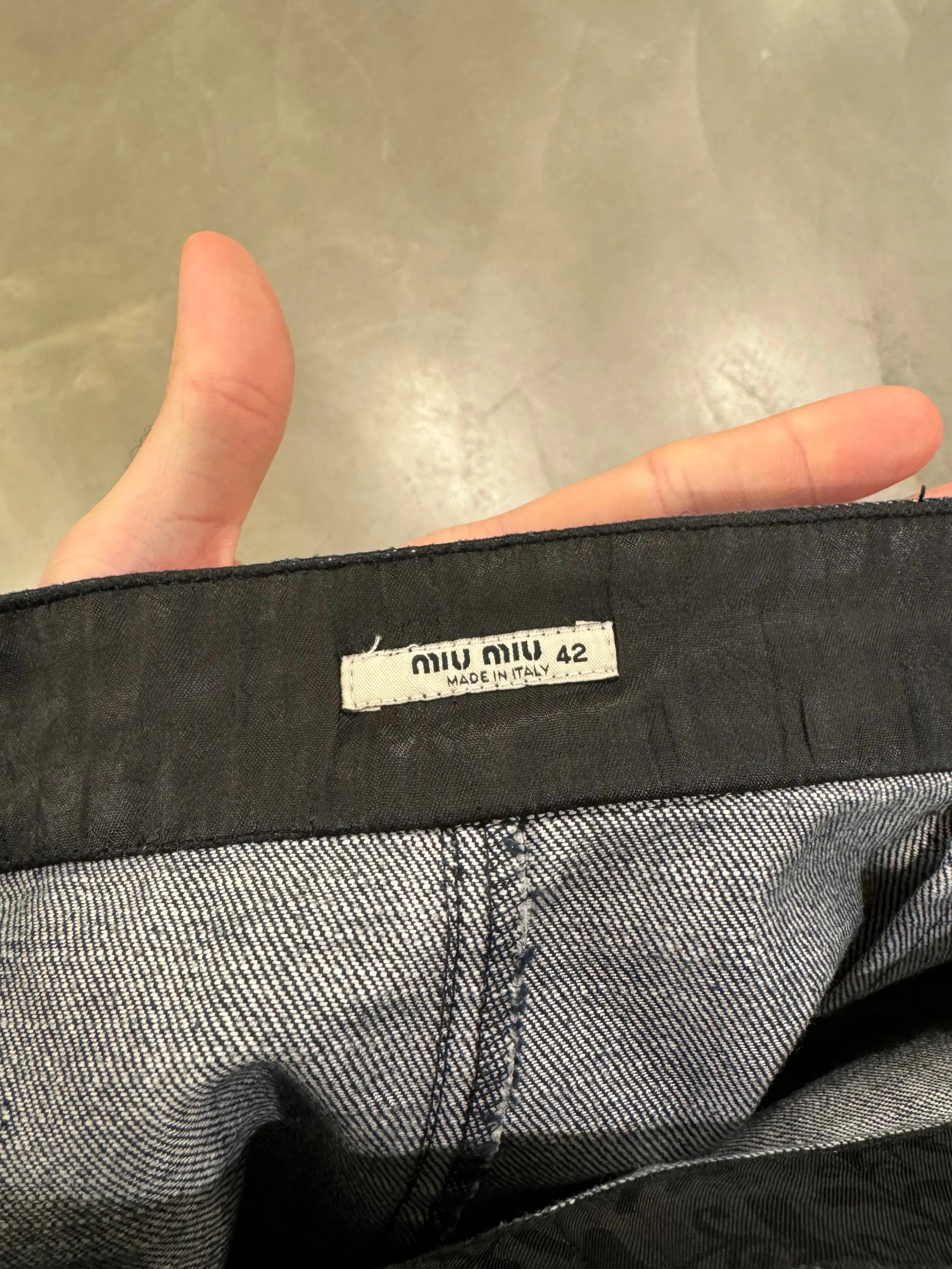 2000s Miu Miu denim skirt