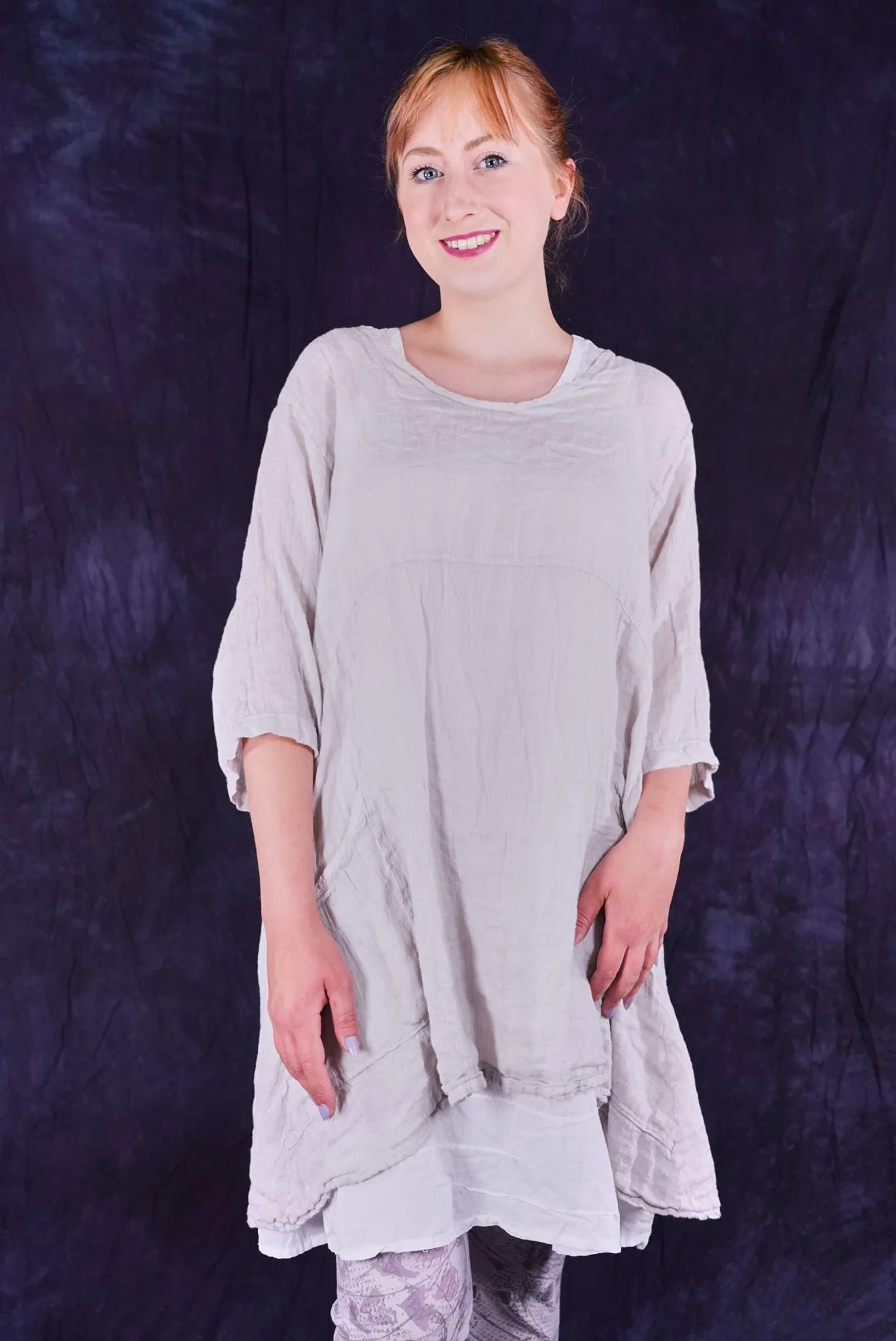 2315 Linen Zen Tunic Pearl Smoke