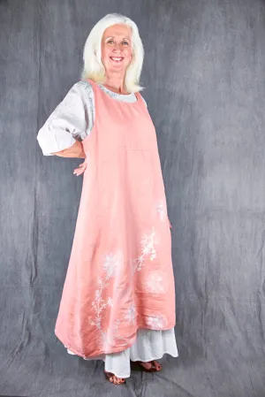 2337 Linen Sundress Guava-P
