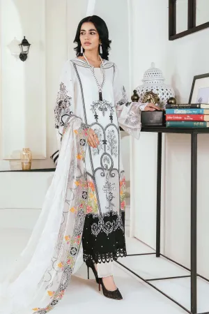 3 Piece Embroidered Lawn Suit | DW-EF24-74