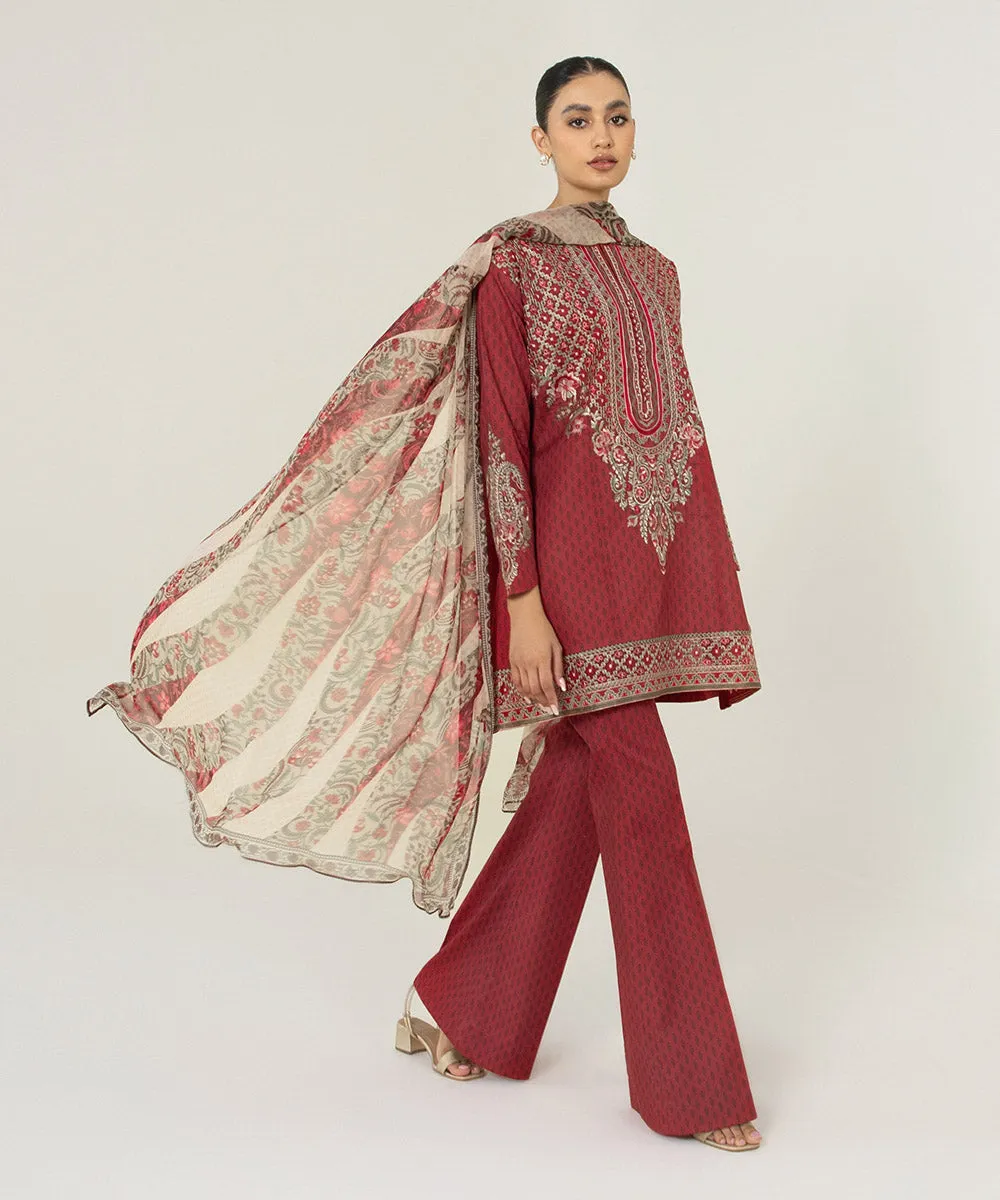 3 Piece - Embroidered Lawn Suit