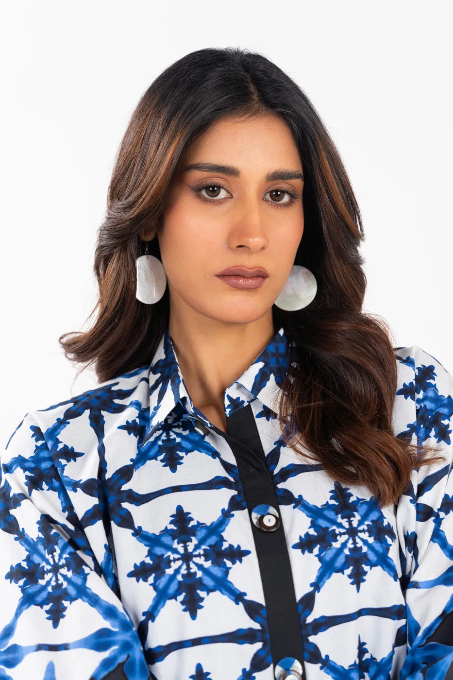 3 Piece  Printed Lawn Suit With Printed Chiffon Dupatta
