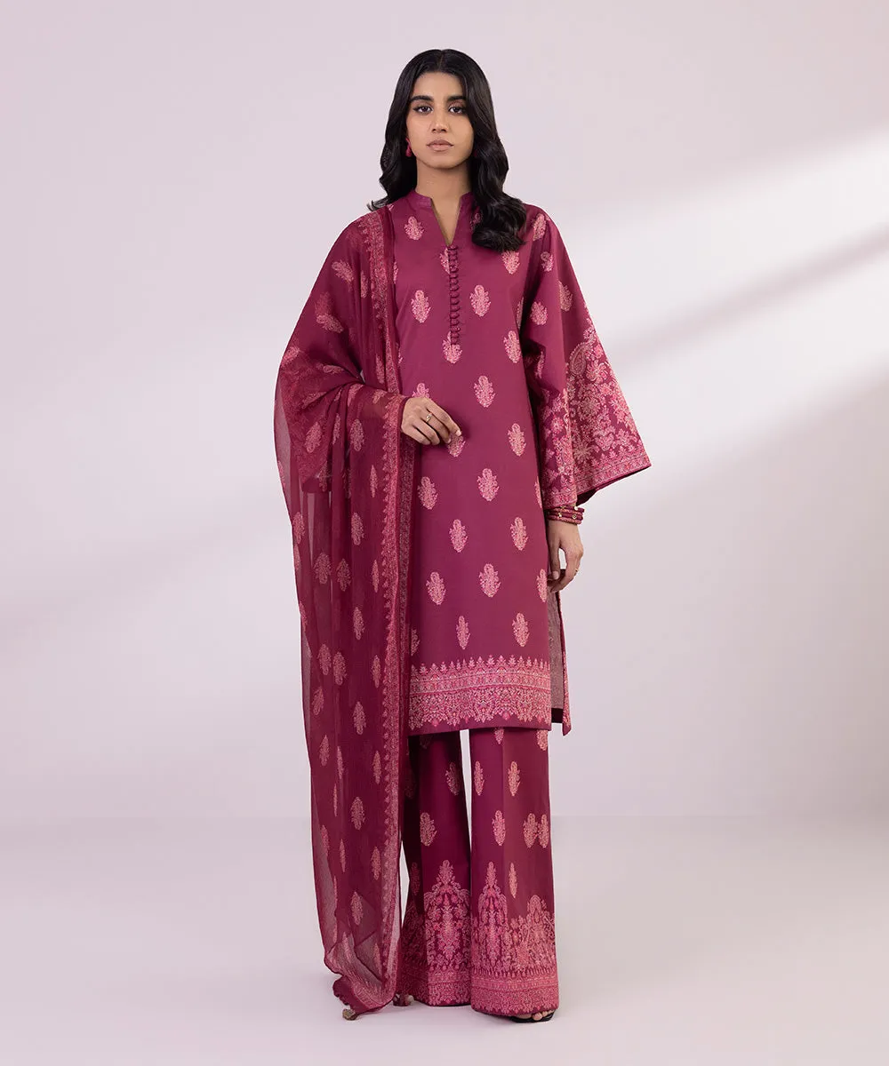 3 Piece - Printed Lawn Suit
