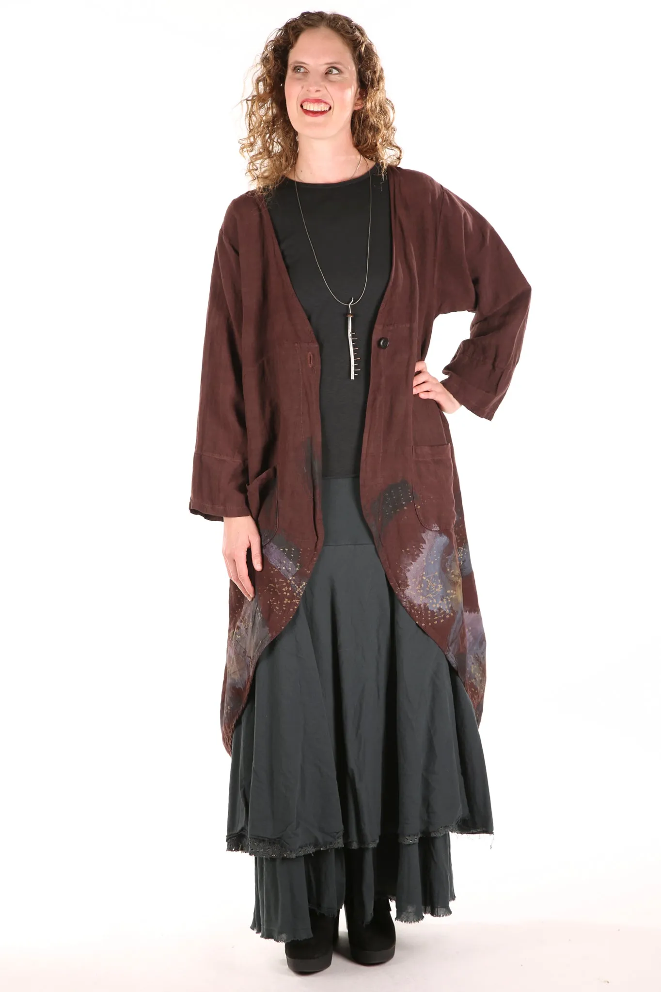 4113 Trilogy Skirt -Tonal Mineral Black- UNPrinted
