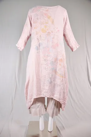 5292 Cyanotype Linen Duster-Pink-P