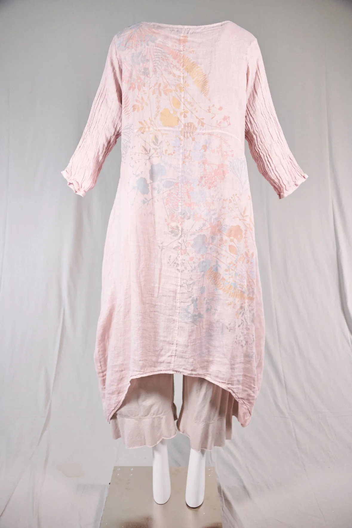 5292 Cyanotype Linen Duster-Pink-P
