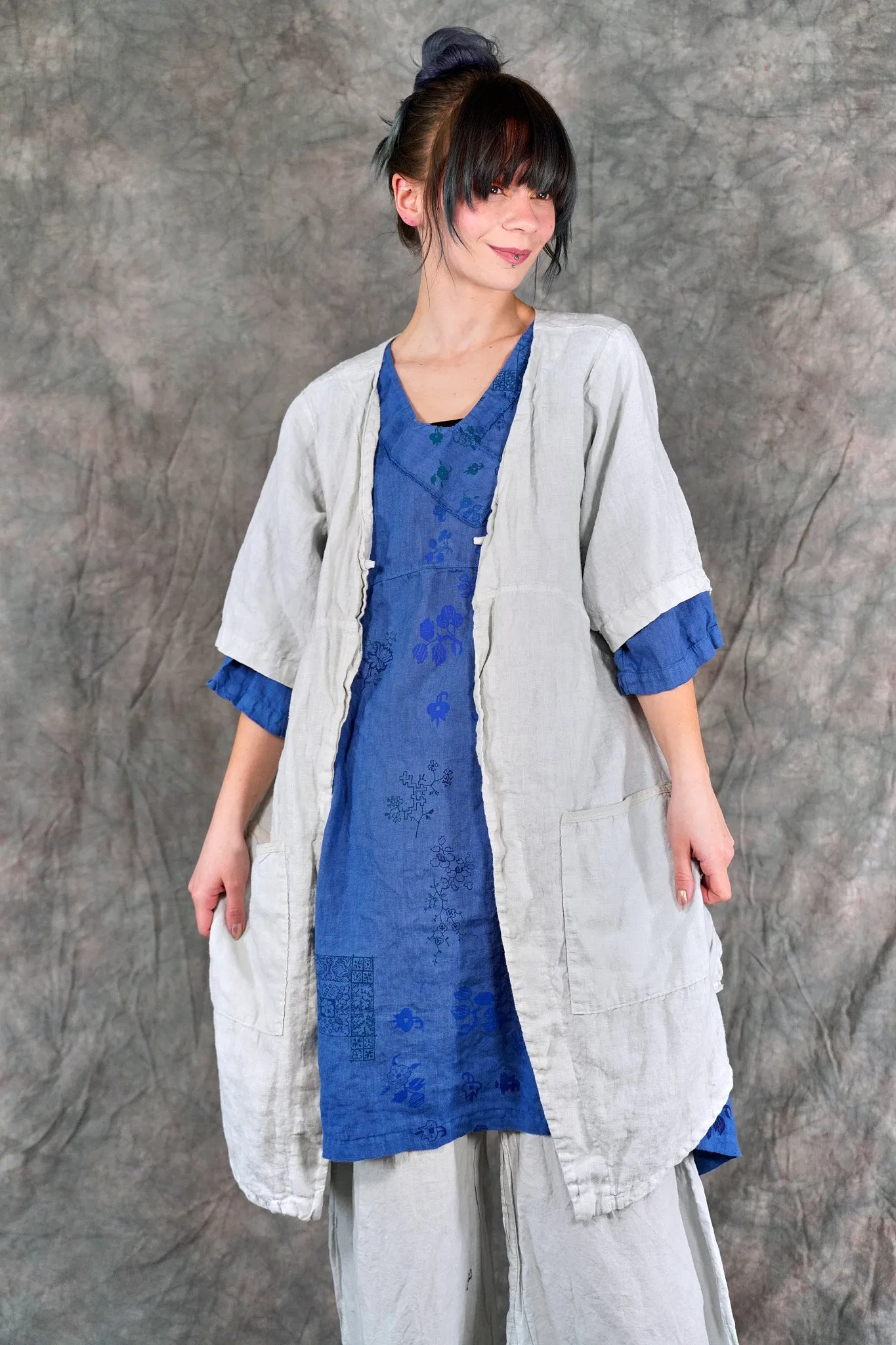5306 Contrast Cardi Dew-P