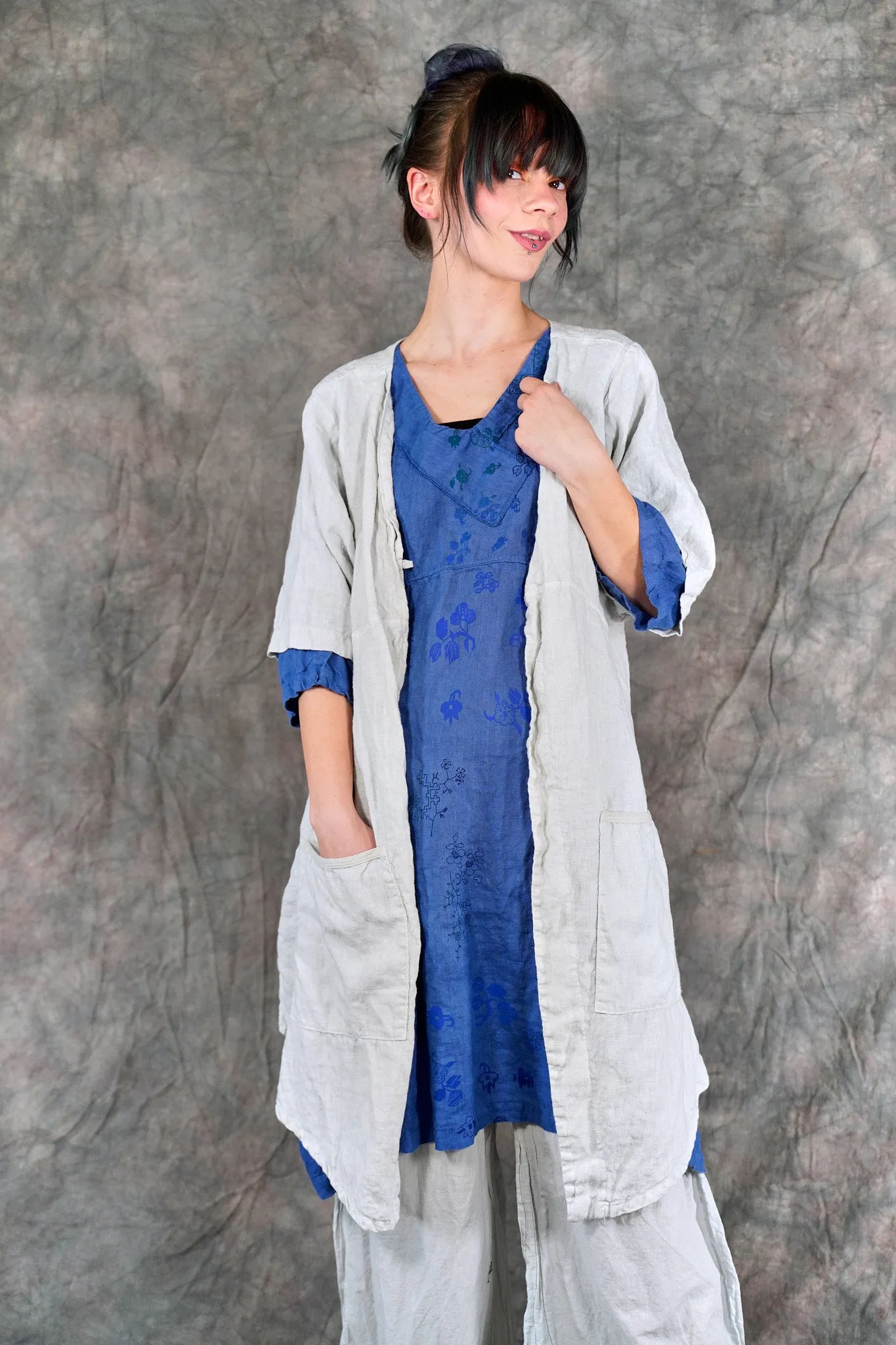 5306 Contrast Cardi Dew-P