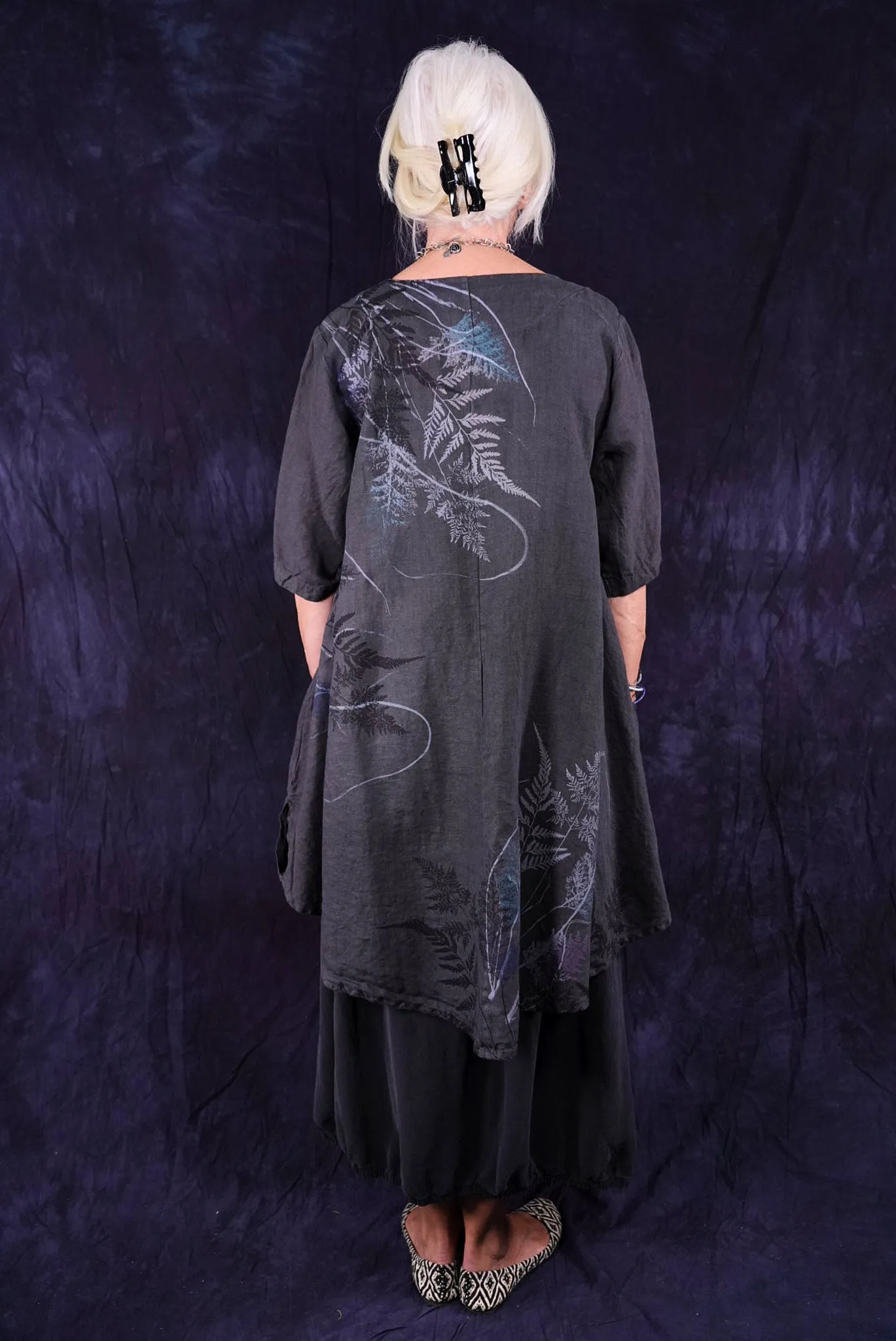 5306 Contrast Cardi Faded Iron-P