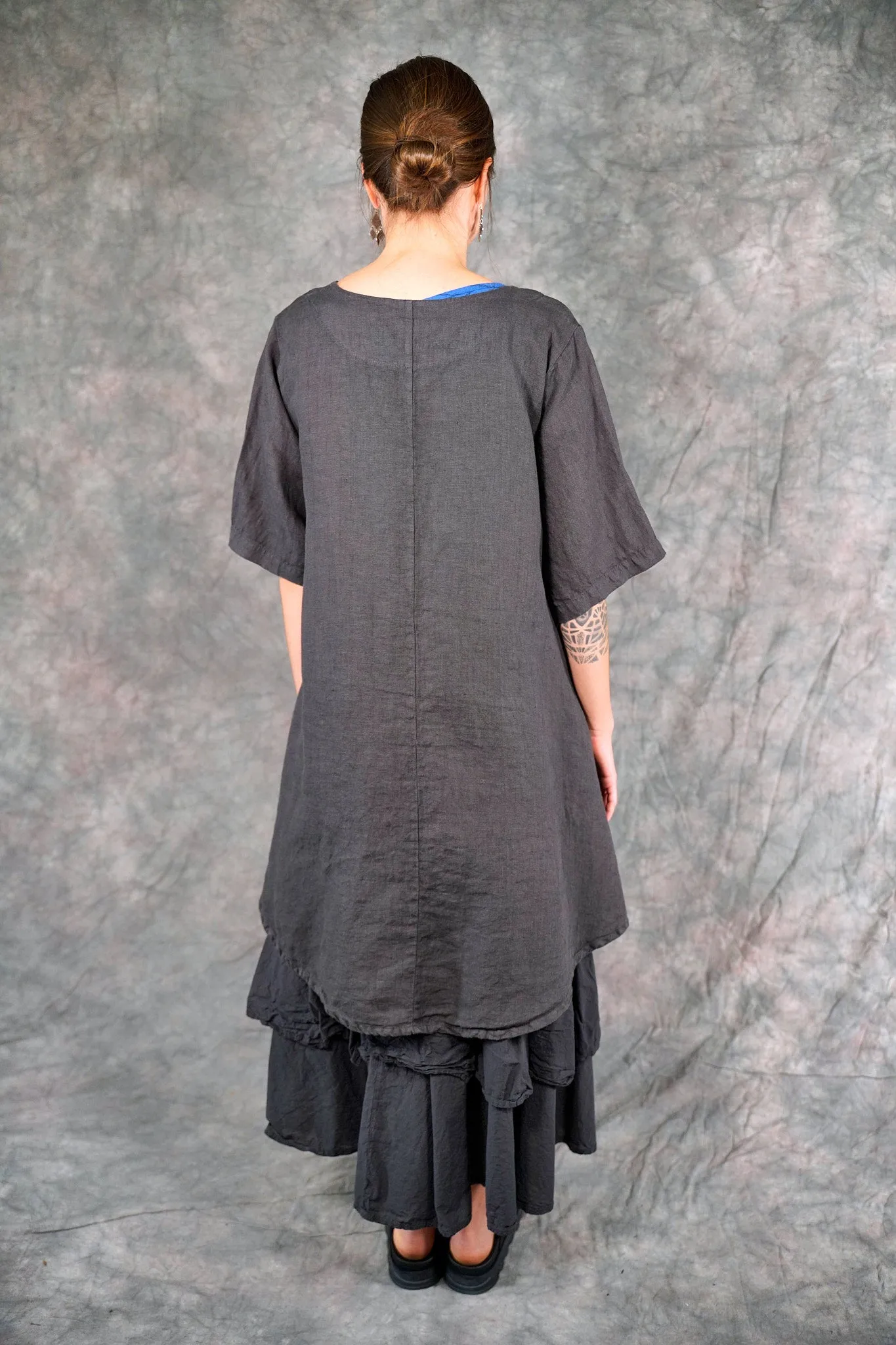 5306 Contrast Cardi Faded Iron-U