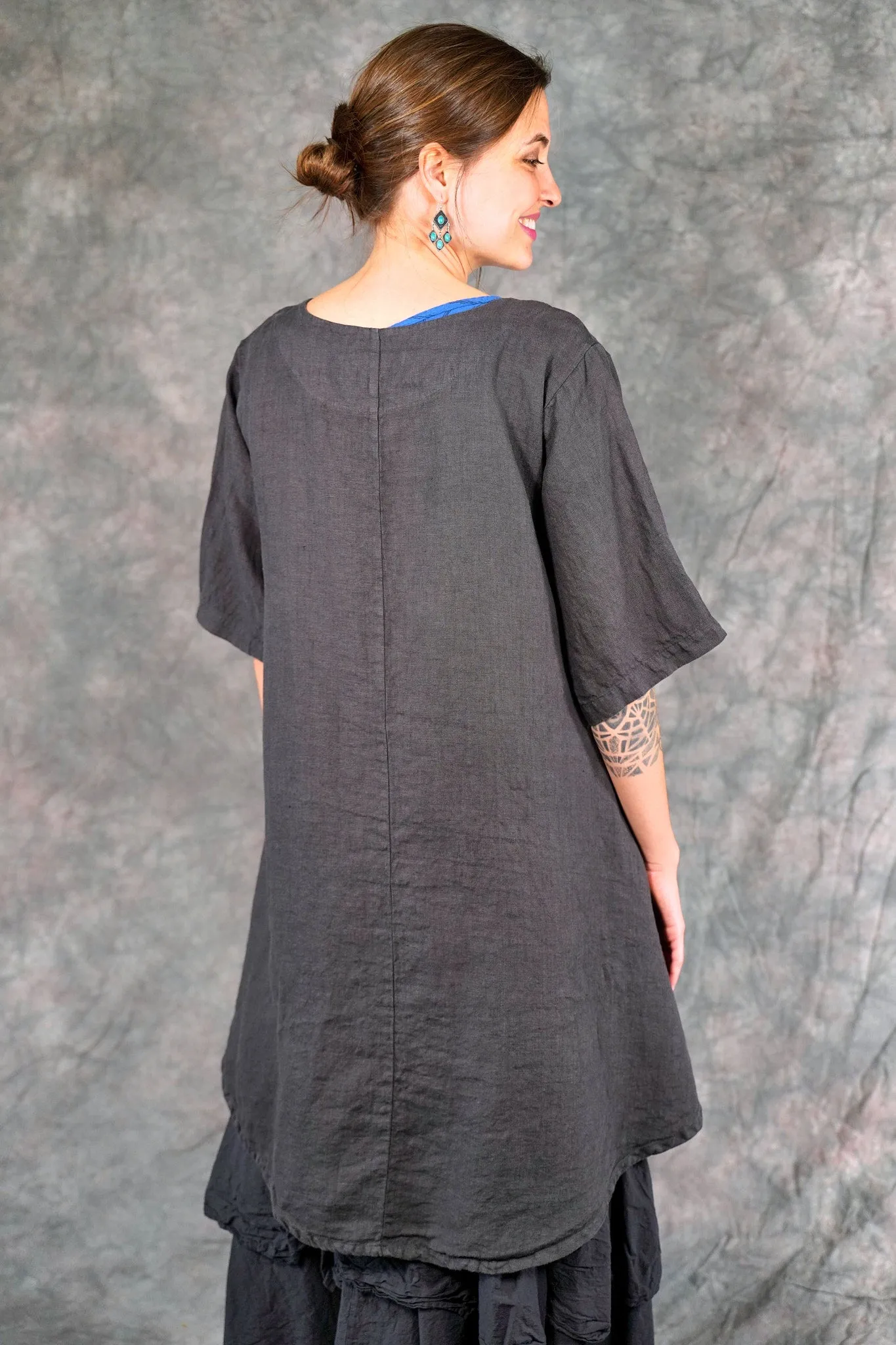 5306 Contrast Cardi Faded Iron-U