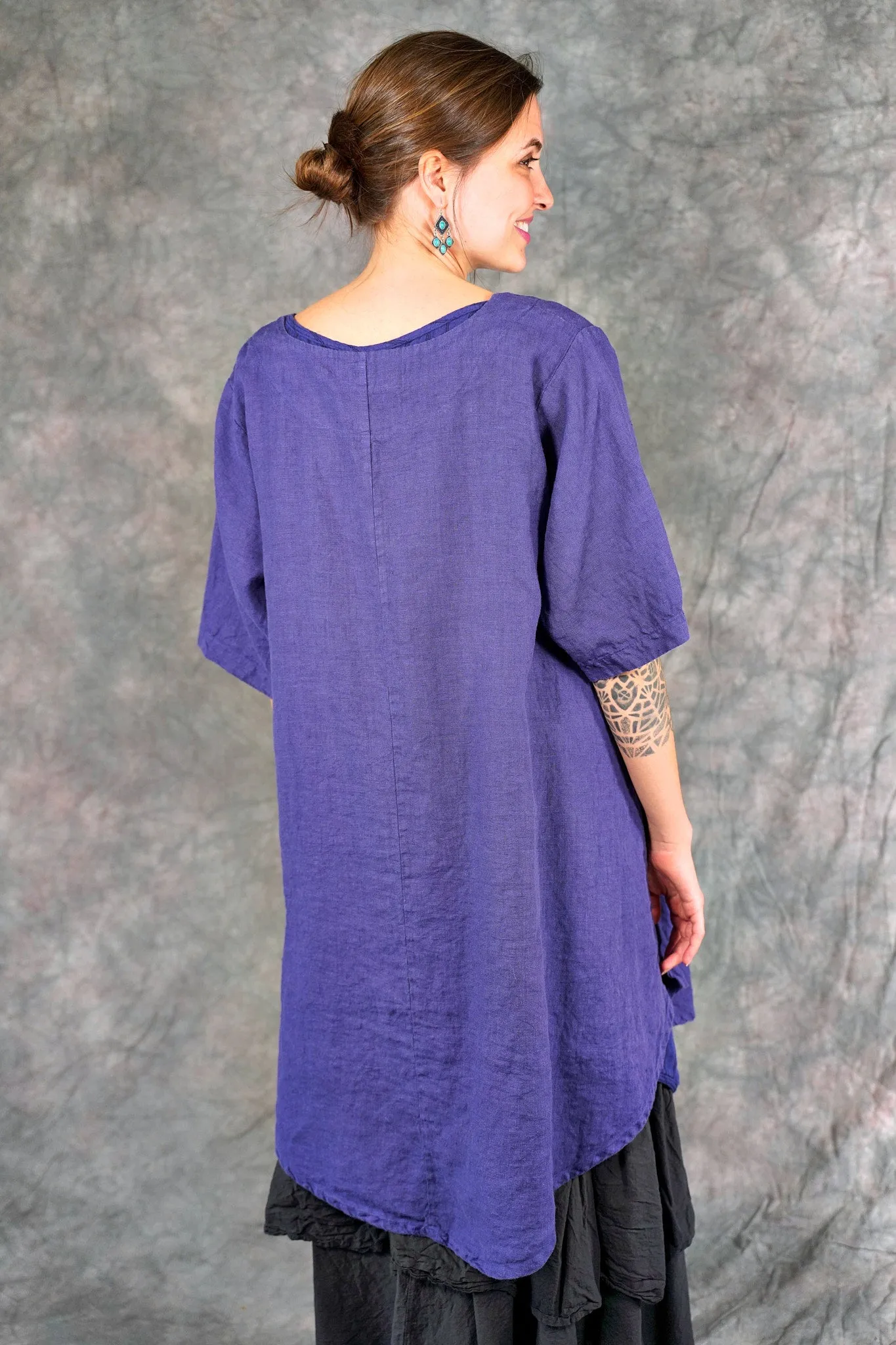 5306 Contrast Cardi Ultraviolet-U