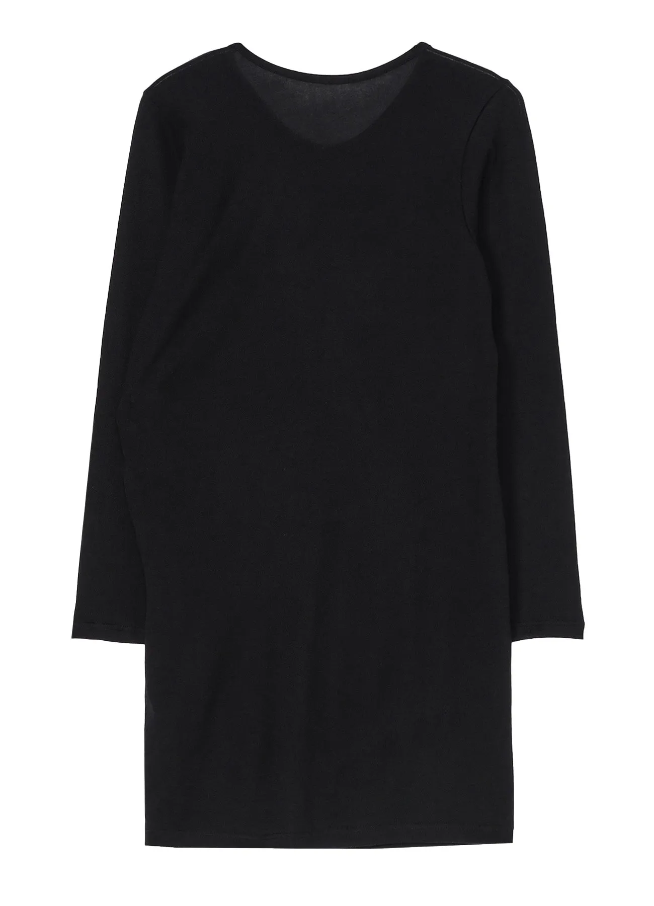 56/2 GUAZE SINGLE JERSEY SIDE DRAPED LONG SLV T