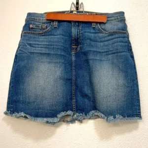 7 for all man kind denim skirt