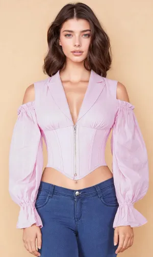 Adele Underbust Cotton Corset