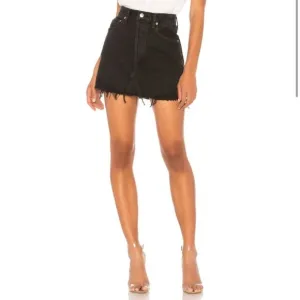 Agolde black denim jean skirt size 25