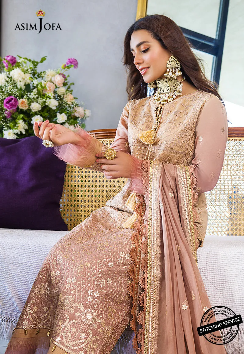 AJCK-04 | Asim Jofa Chikankari Eid Collection 2022 |  Unstitched Embroidered Lawn Suit