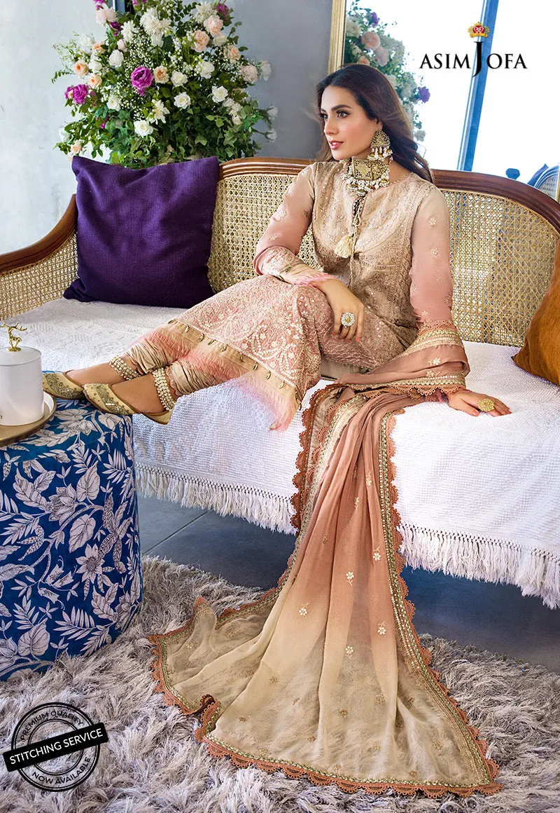 AJCK-04 | Asim Jofa Chikankari Eid Collection 2022 |  Unstitched Embroidered Lawn Suit
