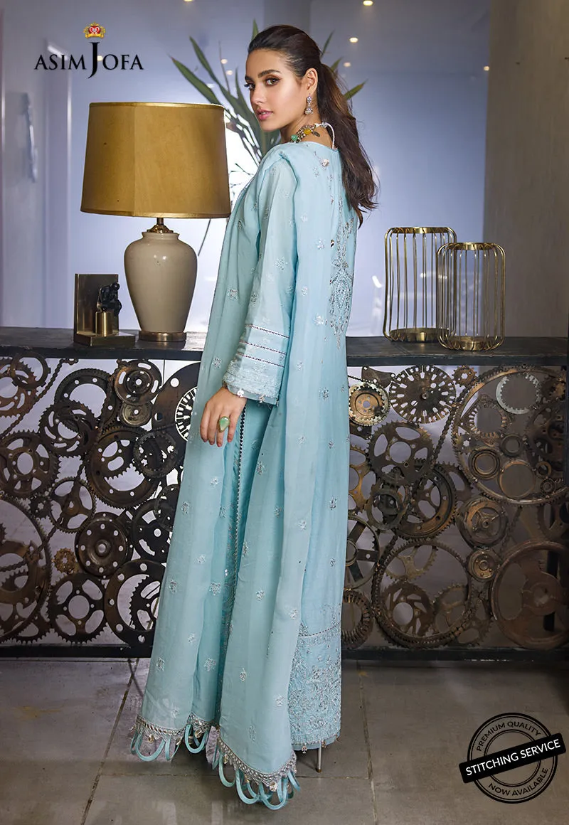 AJCK-11 | Asim Jofa Chikankari Eid Collection 2022 |  Unstitched Embroidered Lawn Suit
