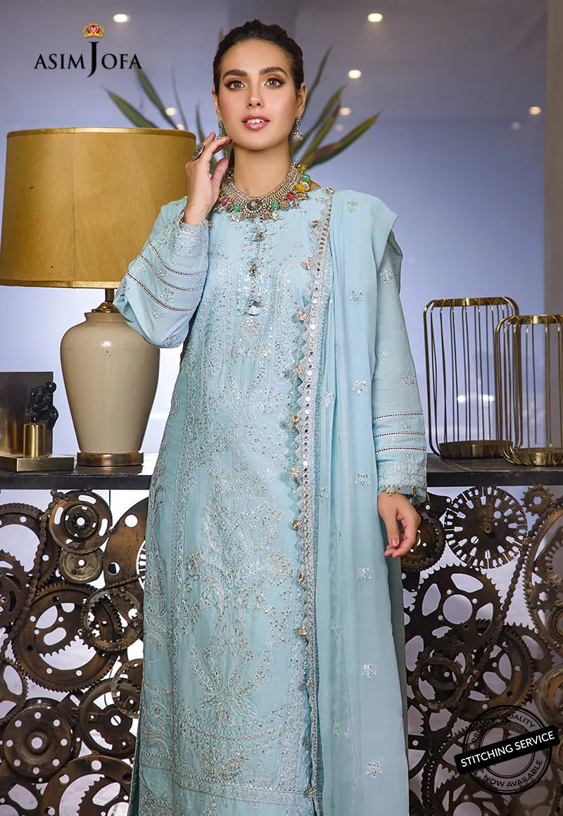 AJCK-11 | Asim Jofa Chikankari Eid Collection 2022 |  Unstitched Embroidered Lawn Suit