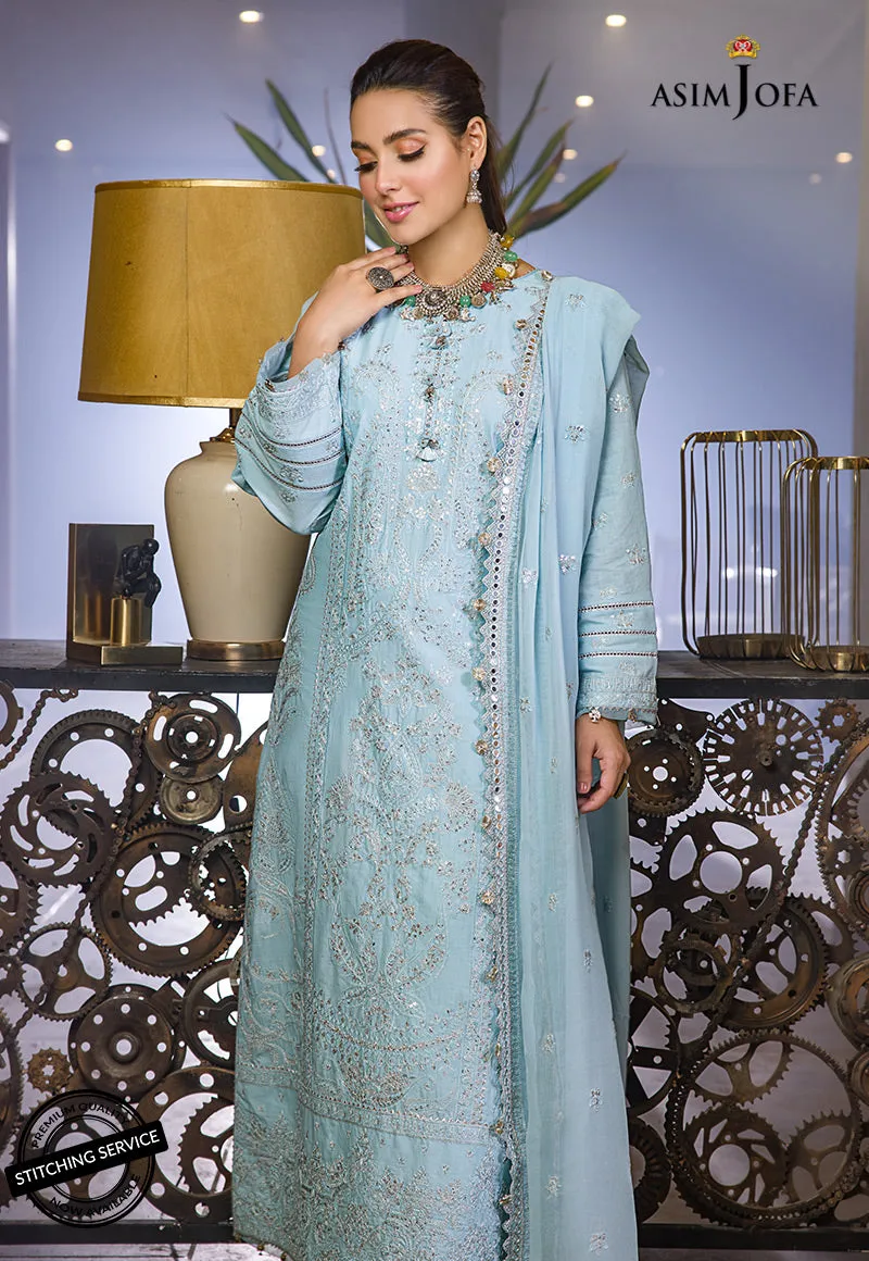 AJCK-11 | Asim Jofa Chikankari Eid Collection 2022 |  Unstitched Embroidered Lawn Suit