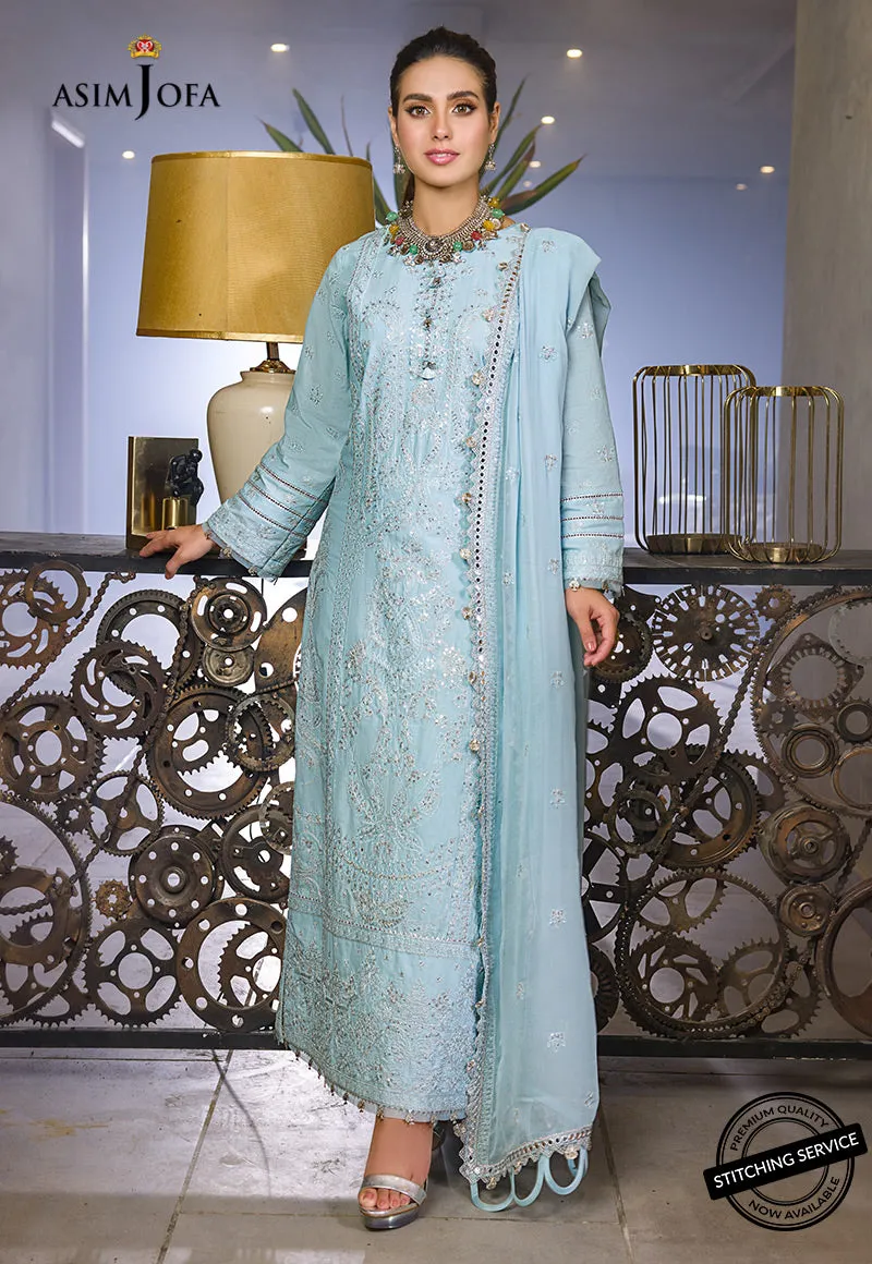 AJCK-11 | Asim Jofa Chikankari Eid Collection 2022 |  Unstitched Embroidered Lawn Suit