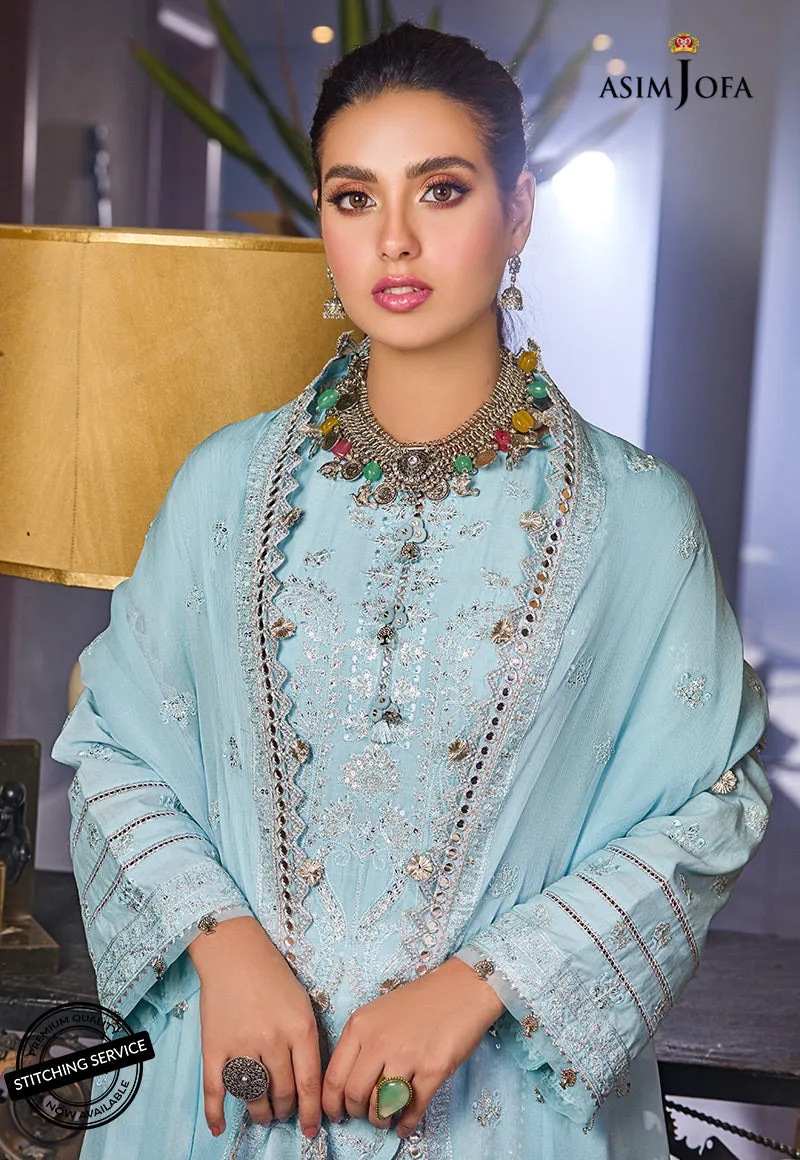 AJCK-11 | Asim Jofa Chikankari Eid Collection 2022 |  Unstitched Embroidered Lawn Suit