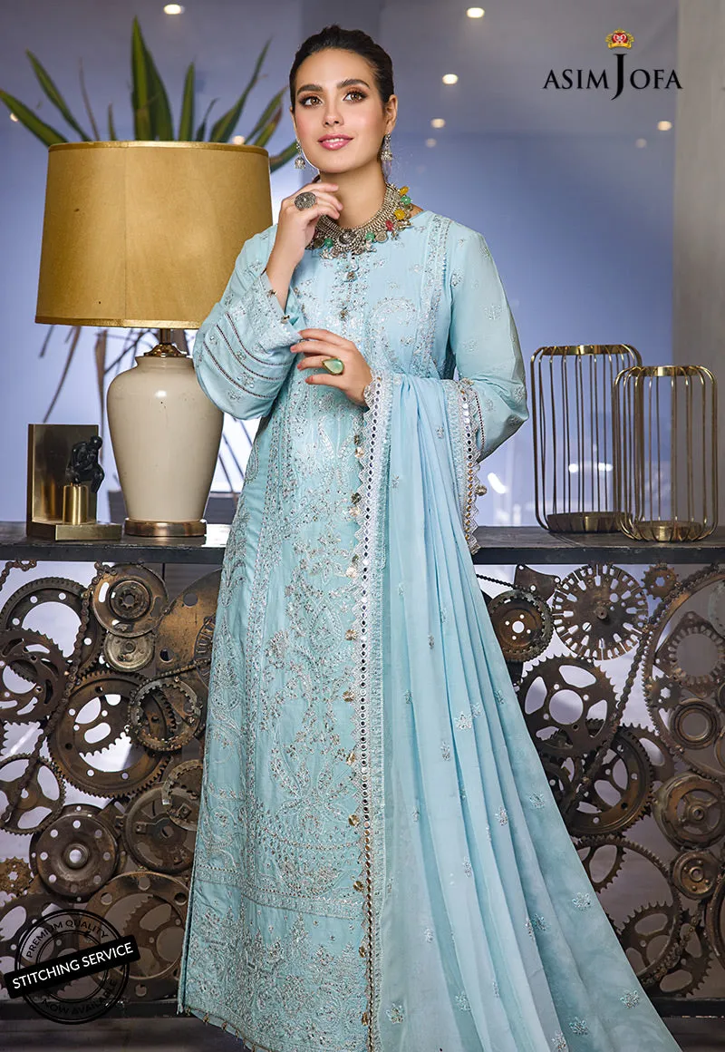 AJCK-11 | Asim Jofa Chikankari Eid Collection 2022 |  Unstitched Embroidered Lawn Suit