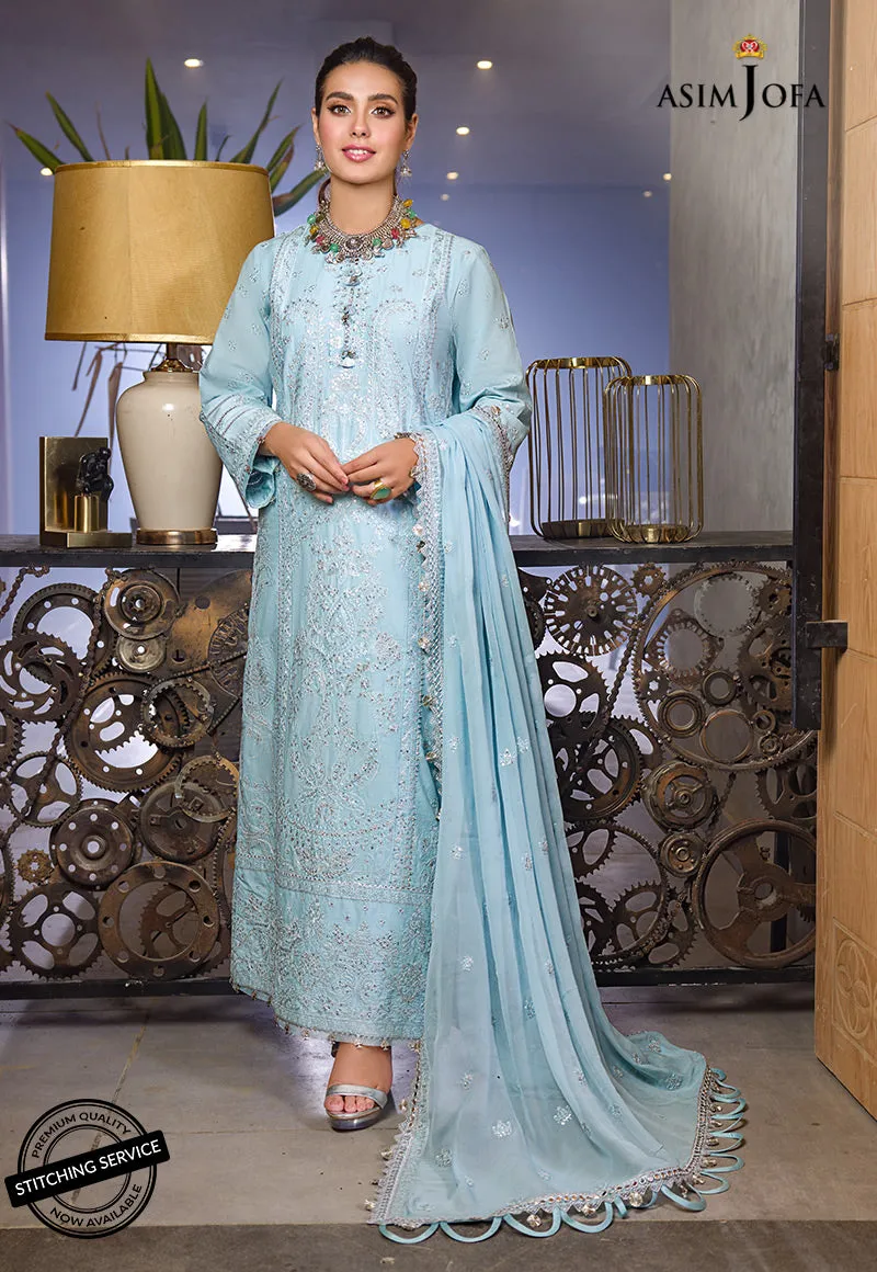 AJCK-11 | Asim Jofa Chikankari Eid Collection 2022 |  Unstitched Embroidered Lawn Suit