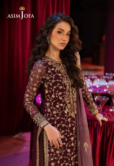 AJLLF-11 Embroidered Chiffon 3 Pcs