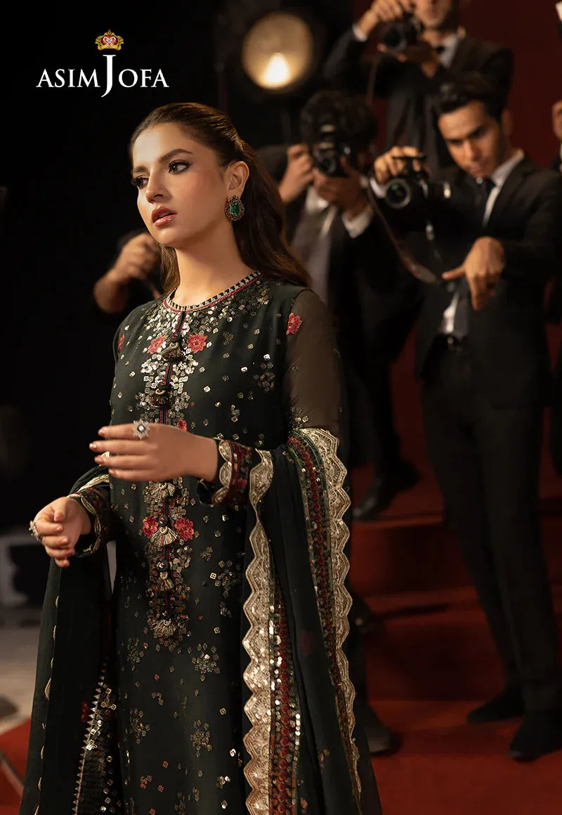AJLLF-17 Embroidered Chiffon 3 Pcs
