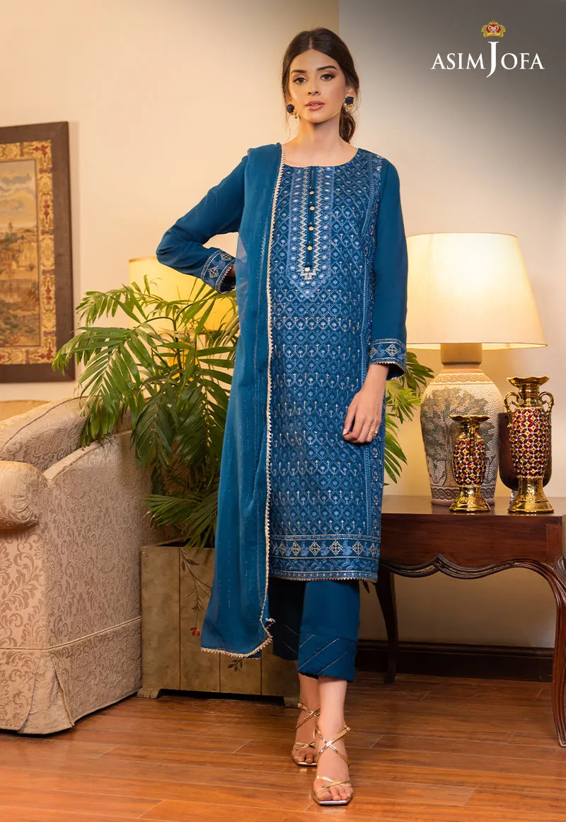 AJPE-07 (3-PC) | Asim Jofa Pret Essentials Eid Edit II Collection | Embroidered Stitched RTW Suits