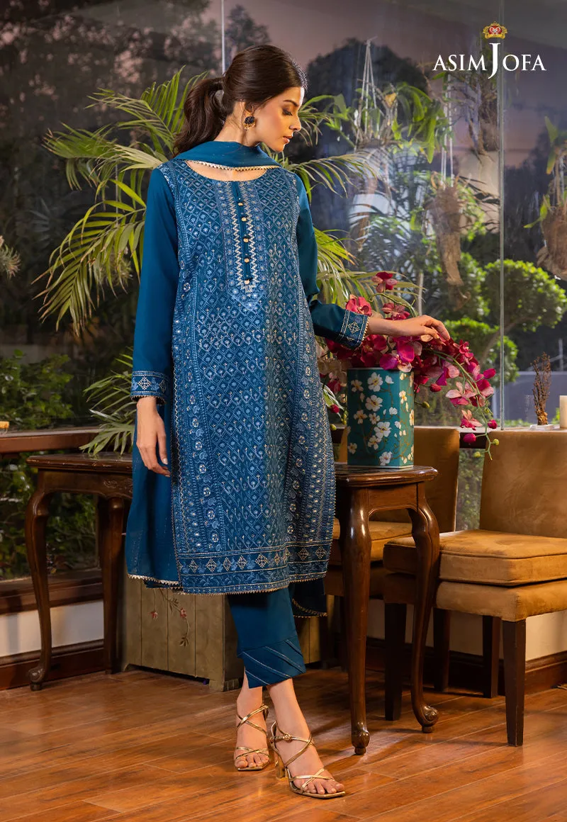 AJPE-07 (3-PC) | Asim Jofa Pret Essentials Eid Edit II Collection | Embroidered Stitched RTW Suits