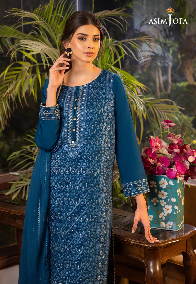 AJPE-07 (3-PC) | Asim Jofa Pret Essentials Eid Edit II Collection | Embroidered Stitched RTW Suits