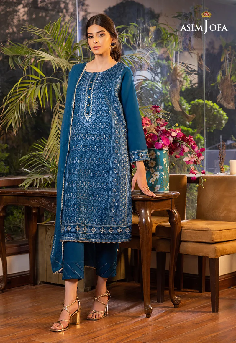 AJPE-07 (3-PC) | Asim Jofa Pret Essentials Eid Edit II Collection | Embroidered Stitched RTW Suits