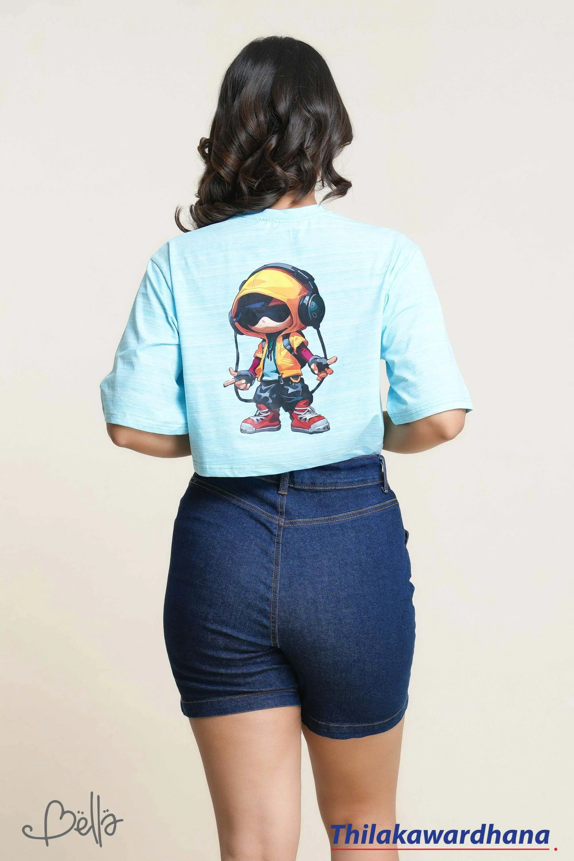Akasi Button Detailed Denim Skort