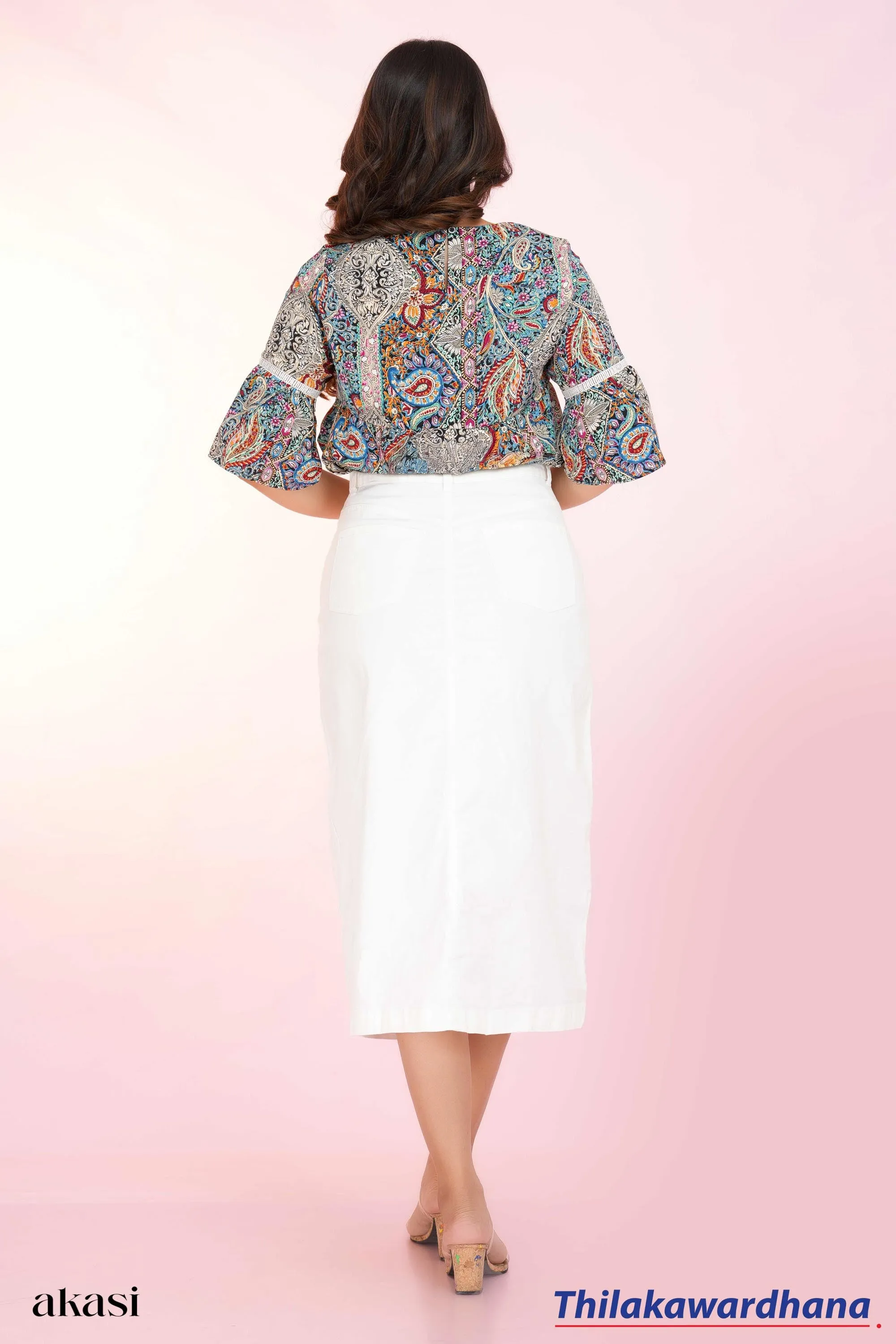 Akasi High Waist Chino Skirt
