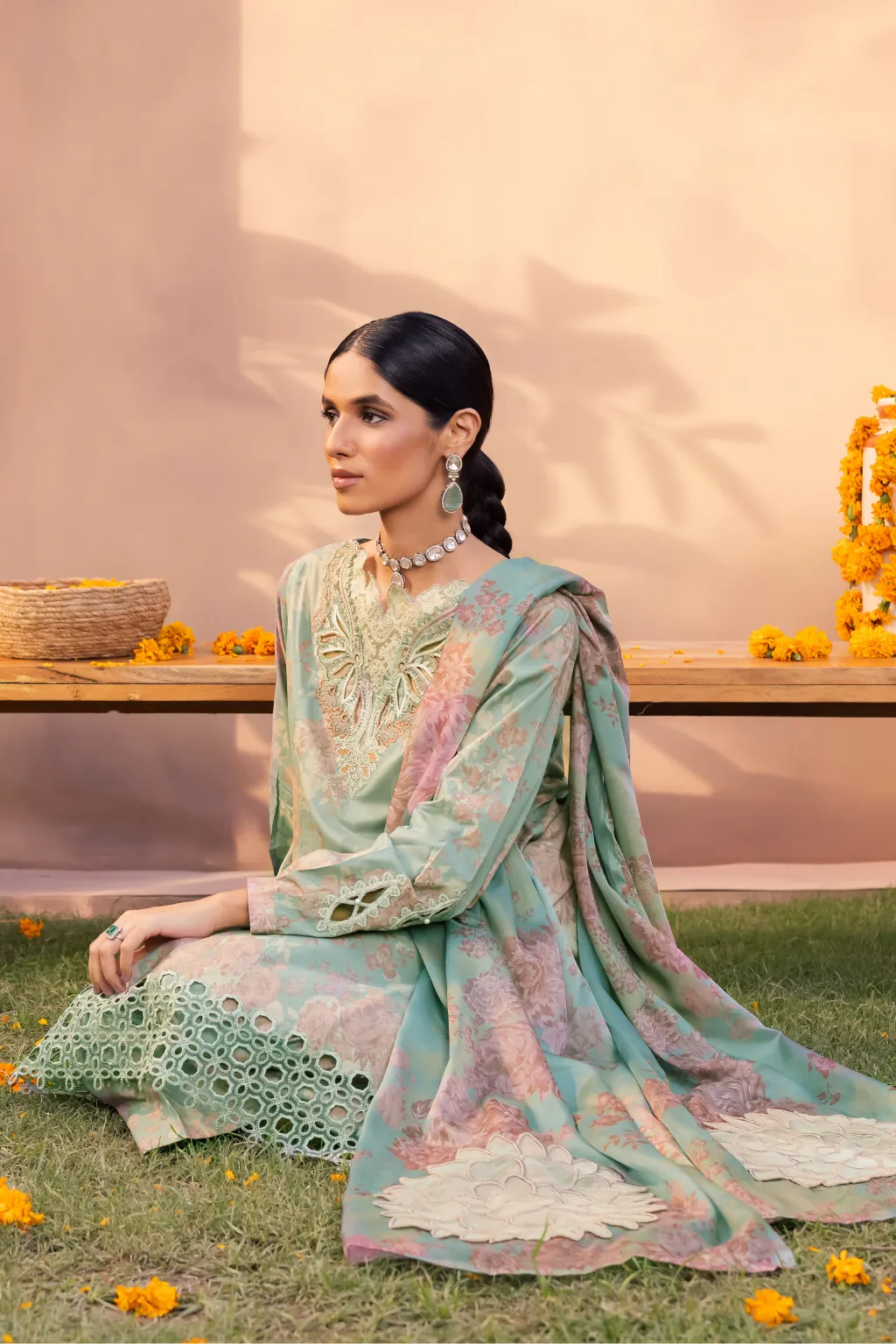 AL-11 Afra  | Iznik Aashiyan Embroidered unstitched Festive Lawn23